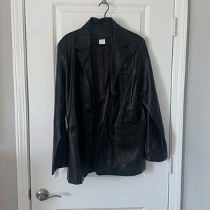 Leather jacket size large